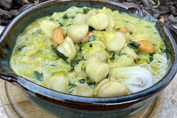 Curry de coquilles St Jacques au GINGEMBRE