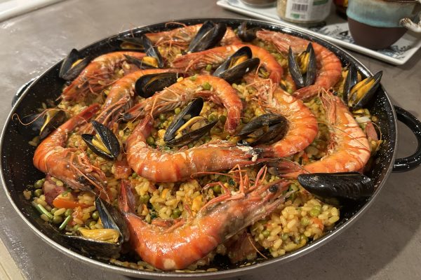 Paella gourmande au SAFRAN et aux TROIS PIQUANTS
